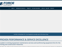 Tablet Screenshot of forceequipment.com.au